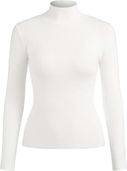 トップス Olde steader Mock Neck Long Sleeve CIDER Women's Mock Turtleneck Tops Long Sleeve High Neck Knit